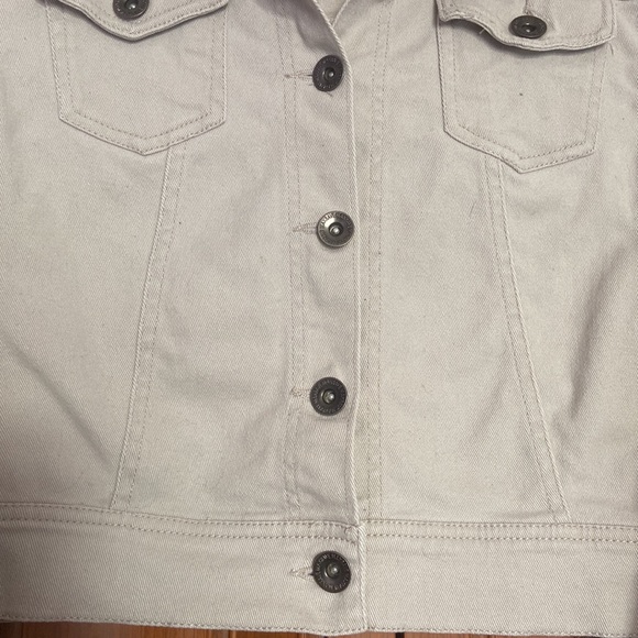 Max Rave Beige Denim Jacket Size M - Picture 4 of 10
